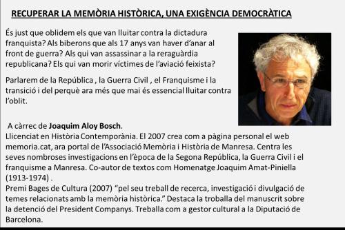 Recuperar la memòria històrica