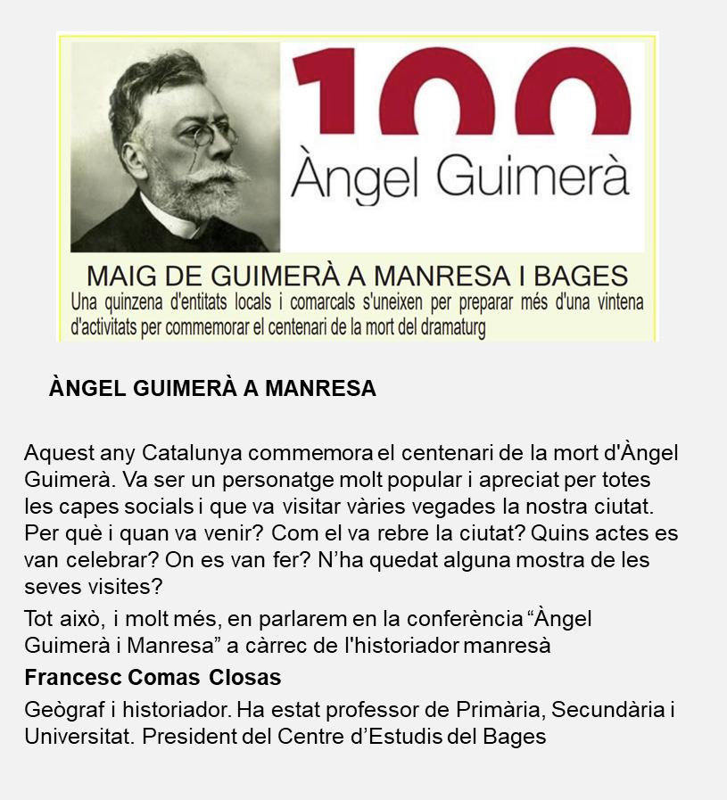 ÀNGEL GUIMERÀ A MANRESA   22-5-24