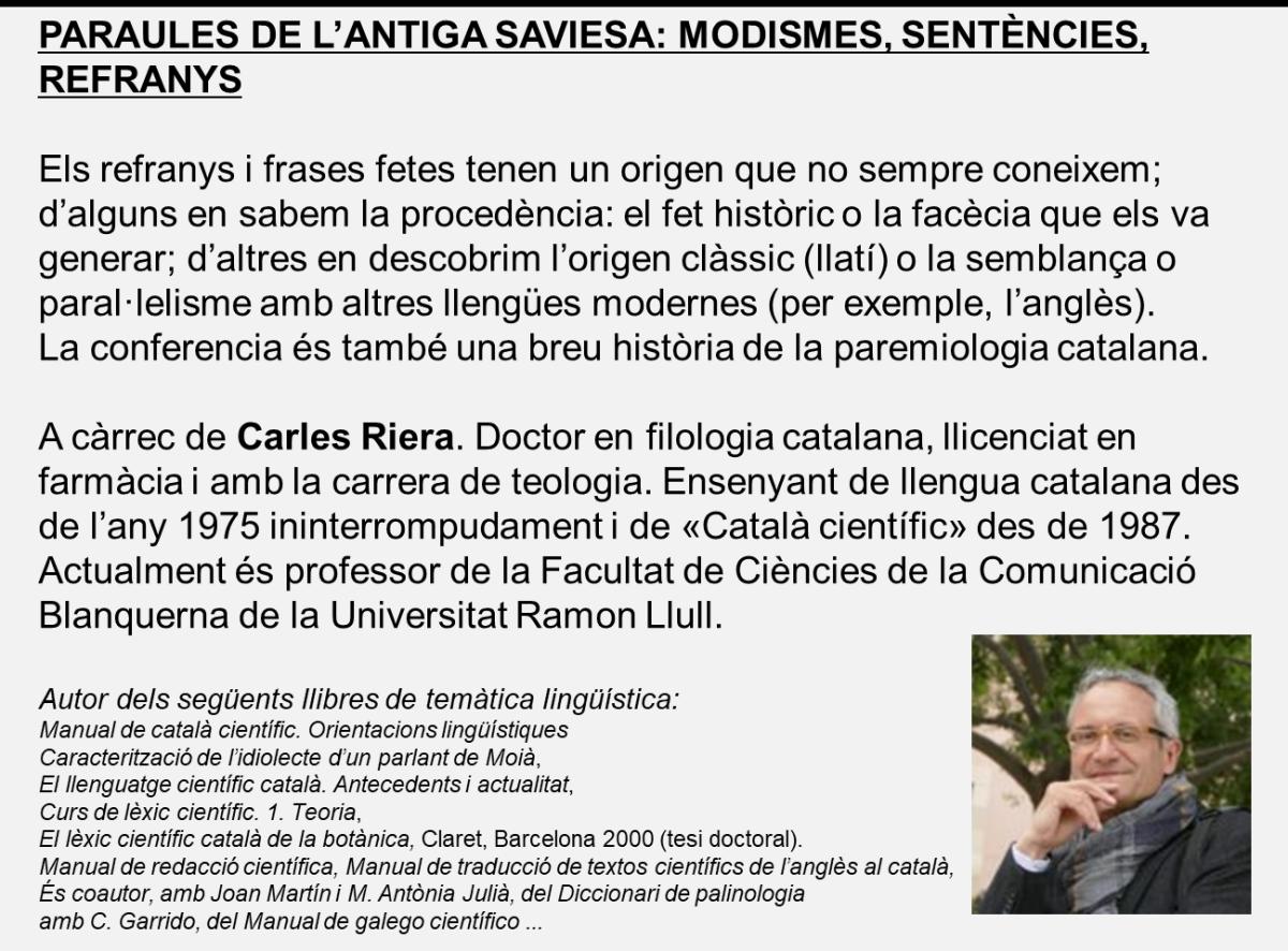 Paraules de l'antiga saviesa 22-1-2025