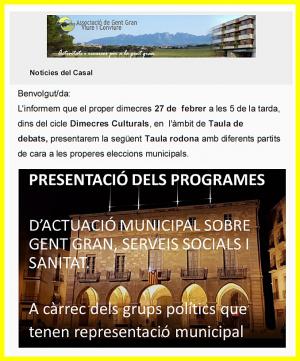 Eleccions municipals 1ra taula rodona